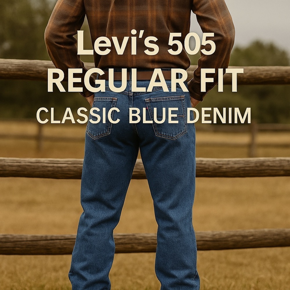 Vintage Levi’s 100% Cotton Jeans Made in Dominican Republic 38x32 039307685641